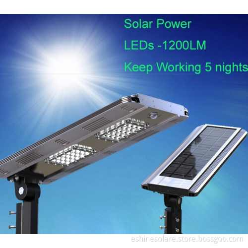 Rechargeable Lithium Battery Led Solar Street Light All in One